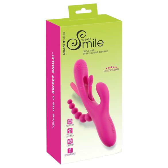 SMILE - Dreiarmschwinger mit Zunge (pink)