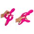 SMILE - Dreifacharmiger Vibrator mit Zunge (pink)