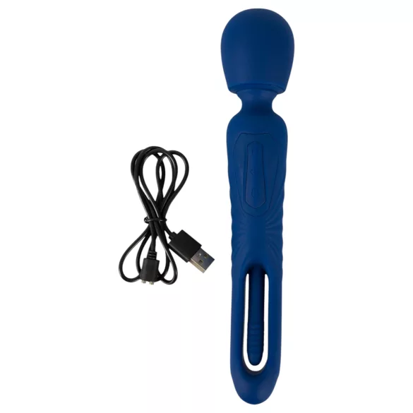Smile - 2in1 Zungen-Massagevibrator (blau)