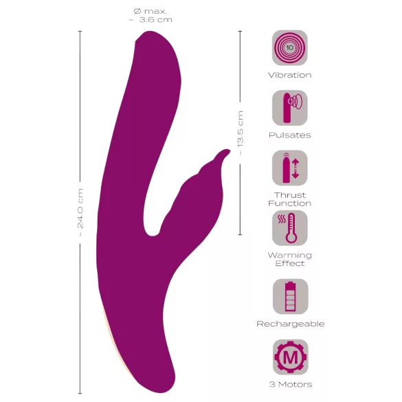 Javida - 4in1 G-Punkt & Klitoris Vibrator (lila)