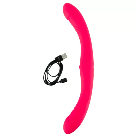 Paare Wahl - doppelendiger Vibrator (pink)
