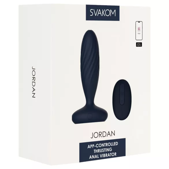 Svakom Jordan - App-gesteuerter Analvibrator (blau)