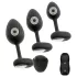 ANOS - vibrierendes Anal-Plug-Set (schwarz)