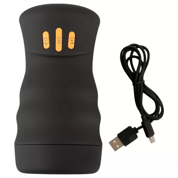 You2Toys Gyro - drehender, vibrierender Masturbator (schwarz)