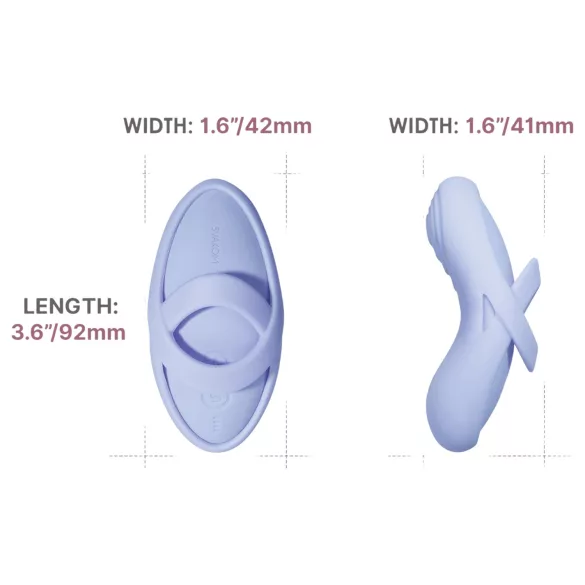 Svakom Echo 2 - App-gesteuerter Fingervibrator (blau)