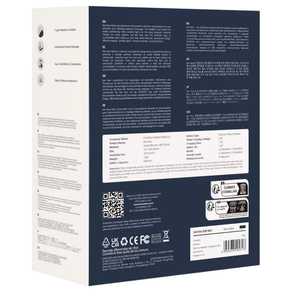 Svakom Iker Neo - Interaktiver Pulsierender Analdildo (Blau)