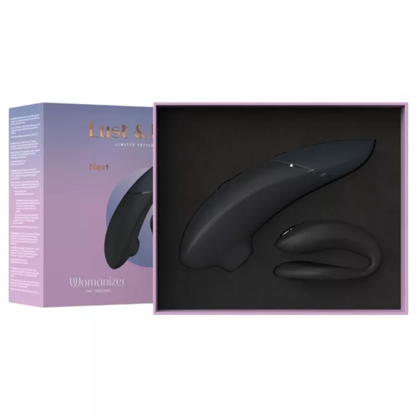 Womanizer Lust&Luxury - Klitoris- und Paarvibrator-Set (Schwarz)