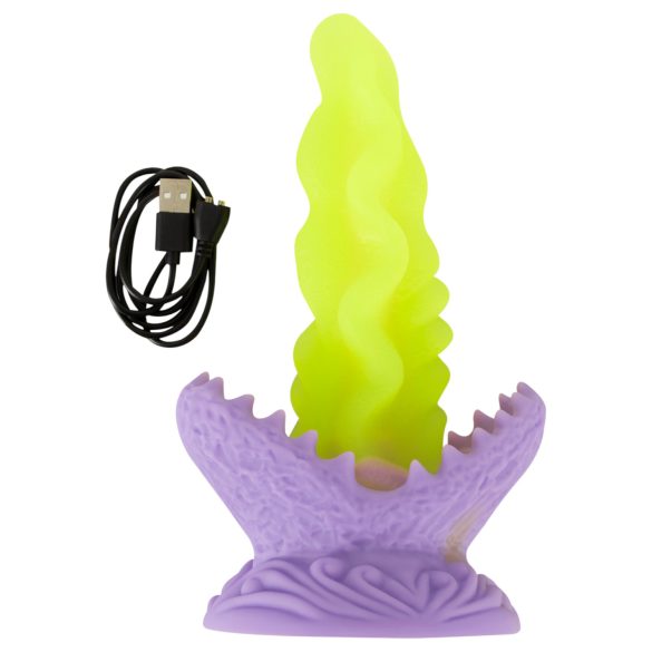 Beasty Cocks Leidenschaftliche Pflanze - Leuchtender Dildo (Grün)