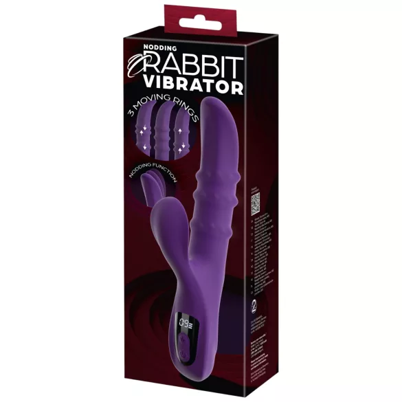 You2Toys - Vibrator mit wippendem, beweglichem Ring und Klitoris-Stimulationsarm (lila)