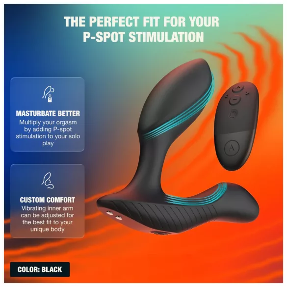 Arcwave Perk - Prostatavibrator mit Fernbedienung (schwarz)