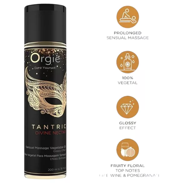 Orgie Tantric Nectar - sinnliches Massageöl (200ml)