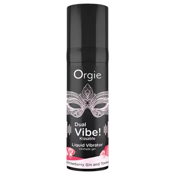 Orgie Dual Vibe - Unisex Flüssigvibrator - Erdbeere - Gin Tonic (15ml)