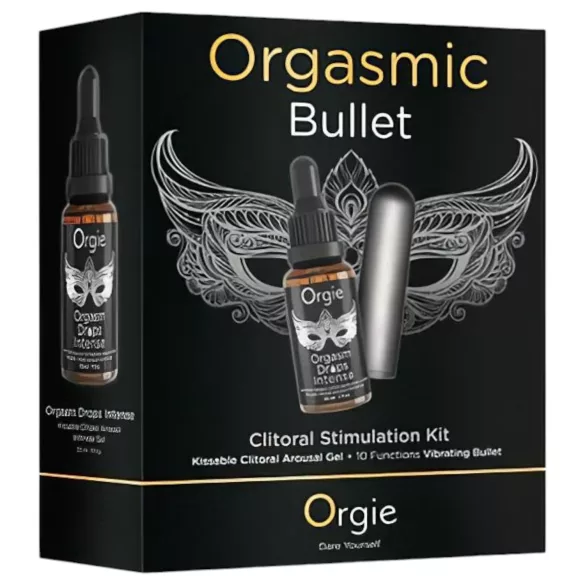 Orgie Orgasmic Bullet - Set mit Mini-Vibrator (Grau)