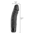 Baseks - naturgetreuer Stabvibrator (schwarz) - 19 cm