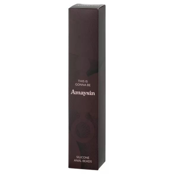 Amaysin - Silikon-Analperlenkette (schwarz)
