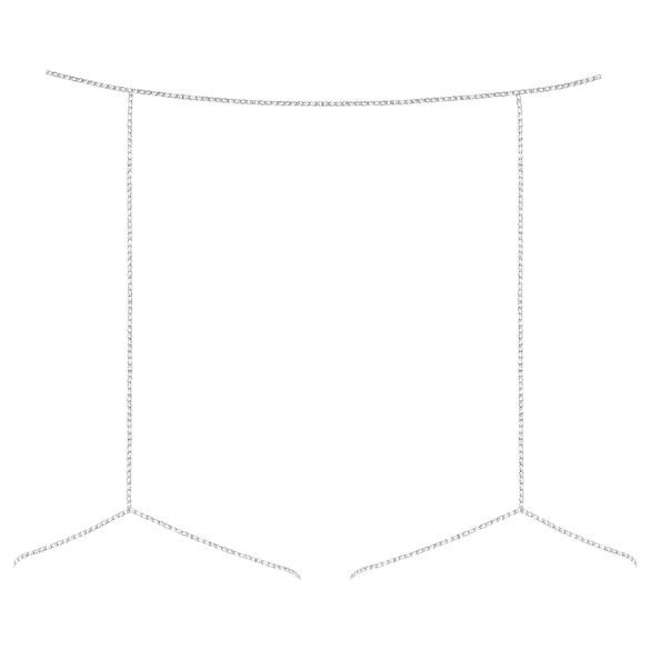 Obsessive Bijou 905 - Schmuck-Körperharness Unterteil (silber) - S-L