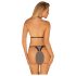 Obsessive Xenita - Transparenz-BH-Set mit Muster (Grau)