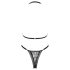 Obsessive Xenita - Transparenz-BH-Set mit Muster (Grau)