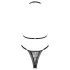 Obsessive Xenita - Transparenter BH-Set mit Muster (Grau)