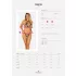 Obsessive Xenita - Transparenter BH-Set mit Muster (Grau)