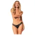 Obsessive Bella Rou - Blumenslip (schwarz)
