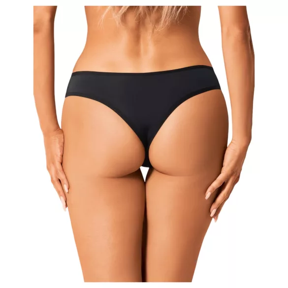 Obsessive Bella Rou - Blumenslip (schwarz)