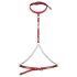 Obsessive Inferro - Lederoptik Ketten-Bodyharness (Rot)