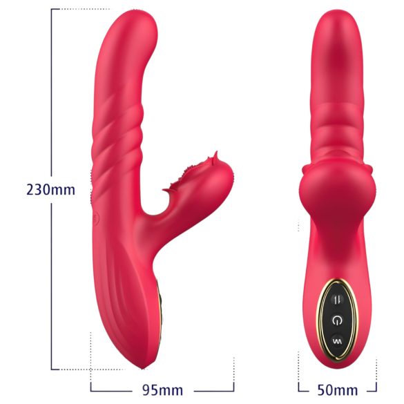Sweet Play - 2in1 Schub- und Klitorisvibrator (Pink)