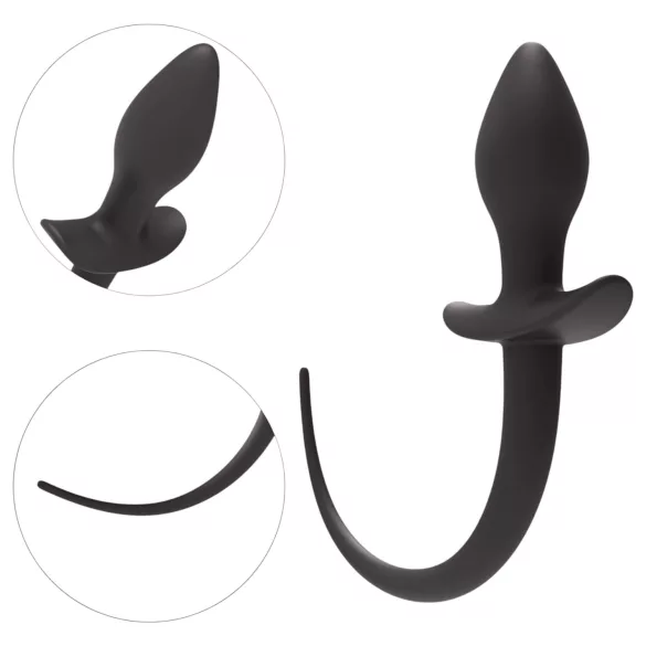Wild Play - Analplug mit Schwanz (schwarz)