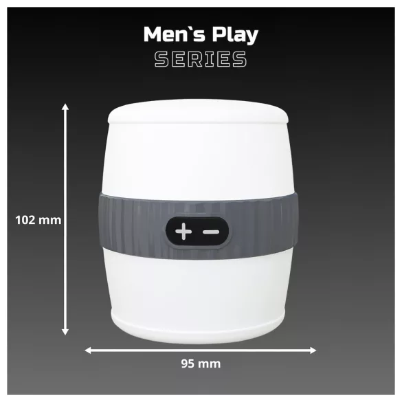 Erospace Men's Play - diskreter Vibrationsmasturbator für Männer (weiß)