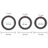 Men's Play - dicke Penisring-Set - schwarz (3er)