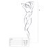 Passion BS010 - Offener Netz-Overall (Weiß) - S-L