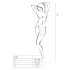 Passion BS001 - Grobmaschiger Netz-Overall (Schwarz) - S-L