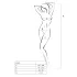 Passion BS016 - Minimalistisches Netz-Set (Weiß) - S-L
