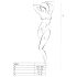 Passion BS021 - Ärmelloser Netz-Overall (weiß) - Größen S-L