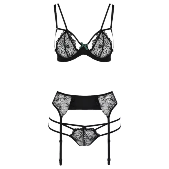 Passion Floris - Dessous-Set (schwarz)