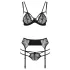 Passion Floris - Dessous-Set (schwarz)