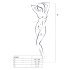 Passion BS069 - Verziertes Netz-Overall (Schwarz) - S-L