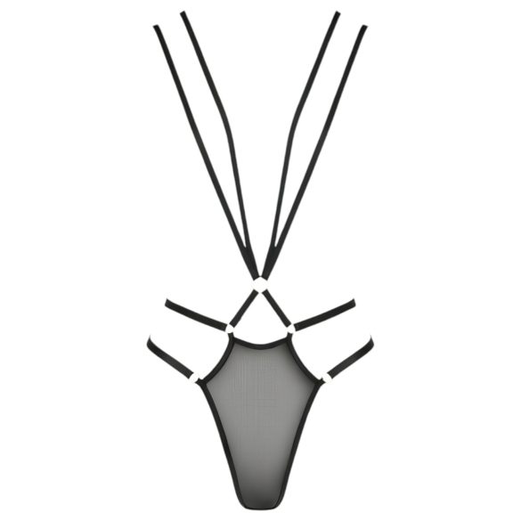 Passion Devil Sauerkirsche - Metallring-Körpergeschirr (Schwarz)