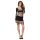 Passion BS105 - Netz-Minikleid (schwarz) - S-L