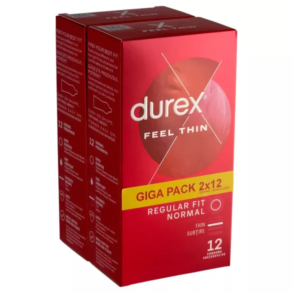 Durex Feel Thin - Natürliche Empfindung Kondom-Set (2x12 Stk)