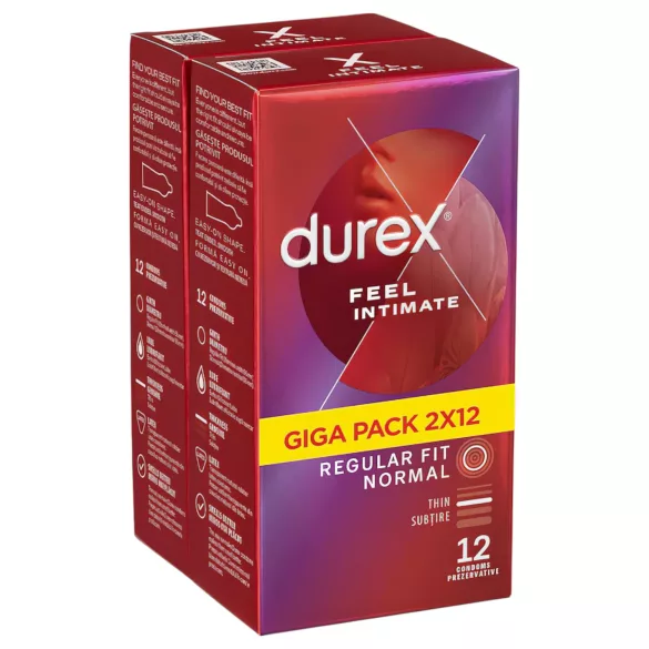 Durex Feel Intimate - dünnwandige Kondome (2x12 Stk.)