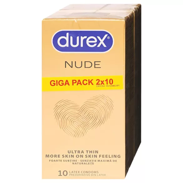 Durex Nude - ultradünnes Kondom (2×10 Stk.)