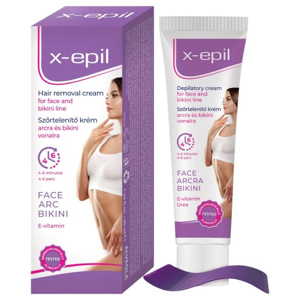 X-Epil - Enthaarungscreme für Gesicht/Bikinizone (40ml)