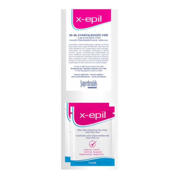 X-Epil - Textilstreifen (20 Stk) + Öltücher (2 Stk)