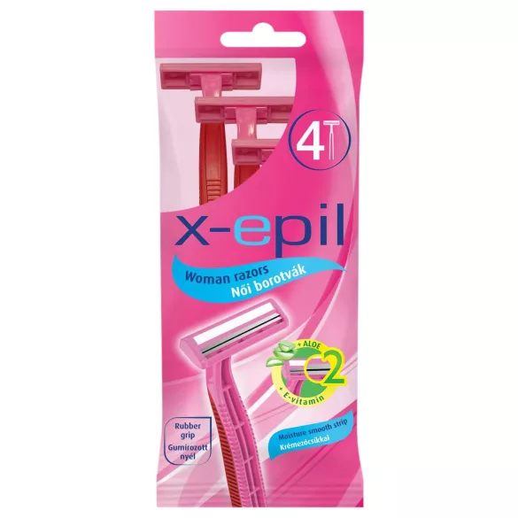 X-Epil - Einweg-Damenrasierer 2-Klingen (4 Stk.)
