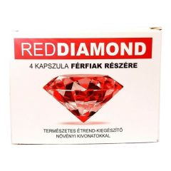   Red Diamond - Natürliches Nahrungsergänzungsmittel für Männer (4 Stück)