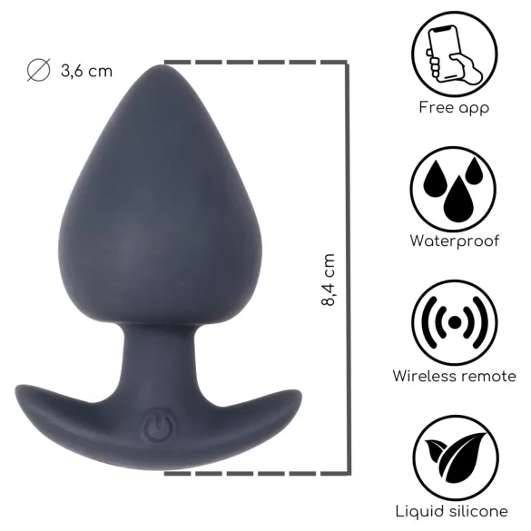 Desirel Obsidian - Intelligenter Anal-Vibrator (Schwarz)