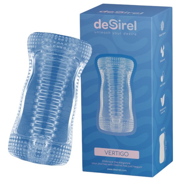 Desirel Vertigo – Masturbator mit gerippter Innenstruktur (transparent)
