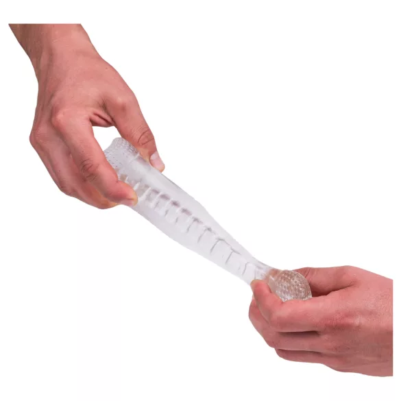 Desirel Vertigo - Masturbator mit gerippter Innenstruktur (transparent)